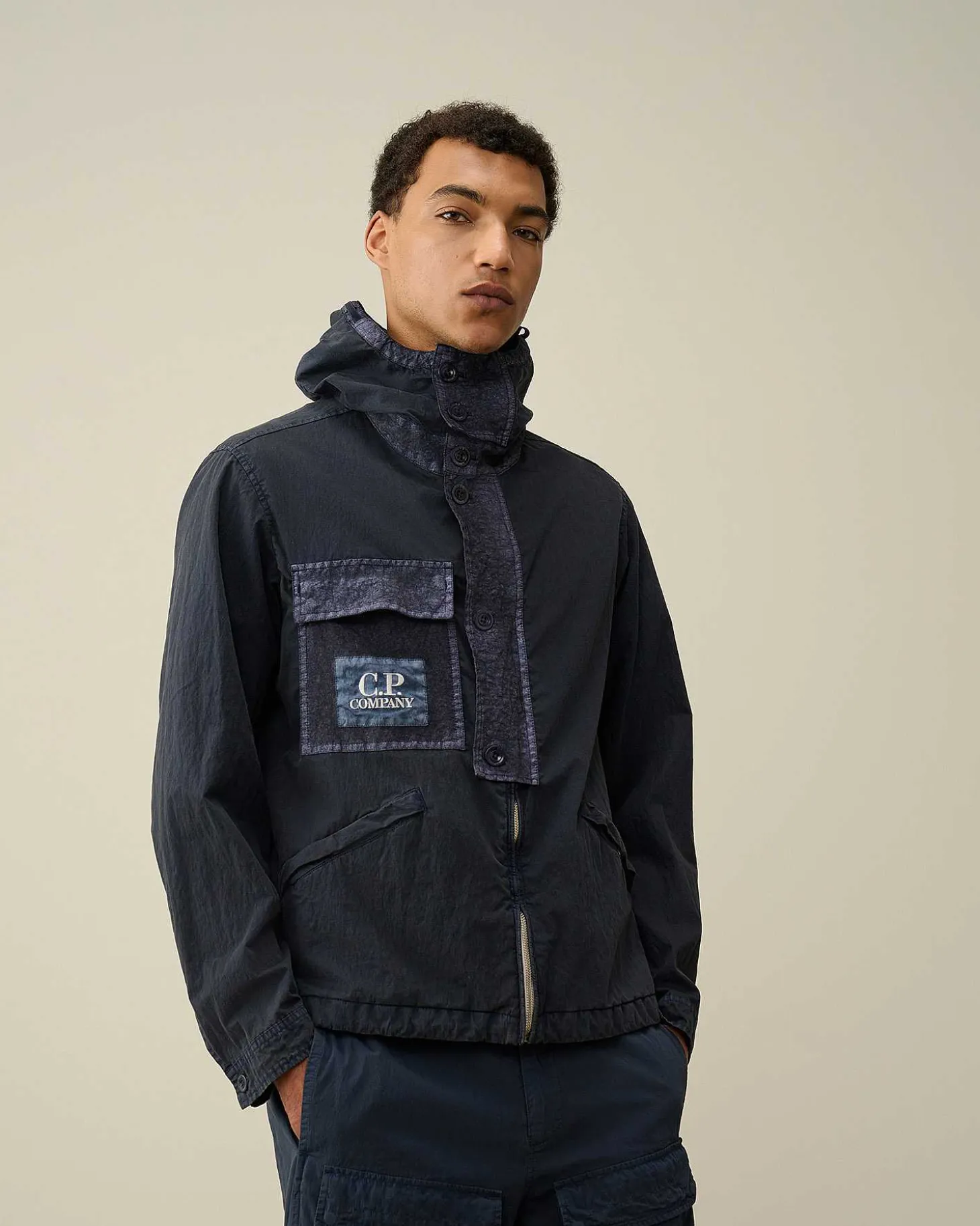 Homme C.P. Company Vestes Et Manteaux^50 Fili Gum Hooded Jacket