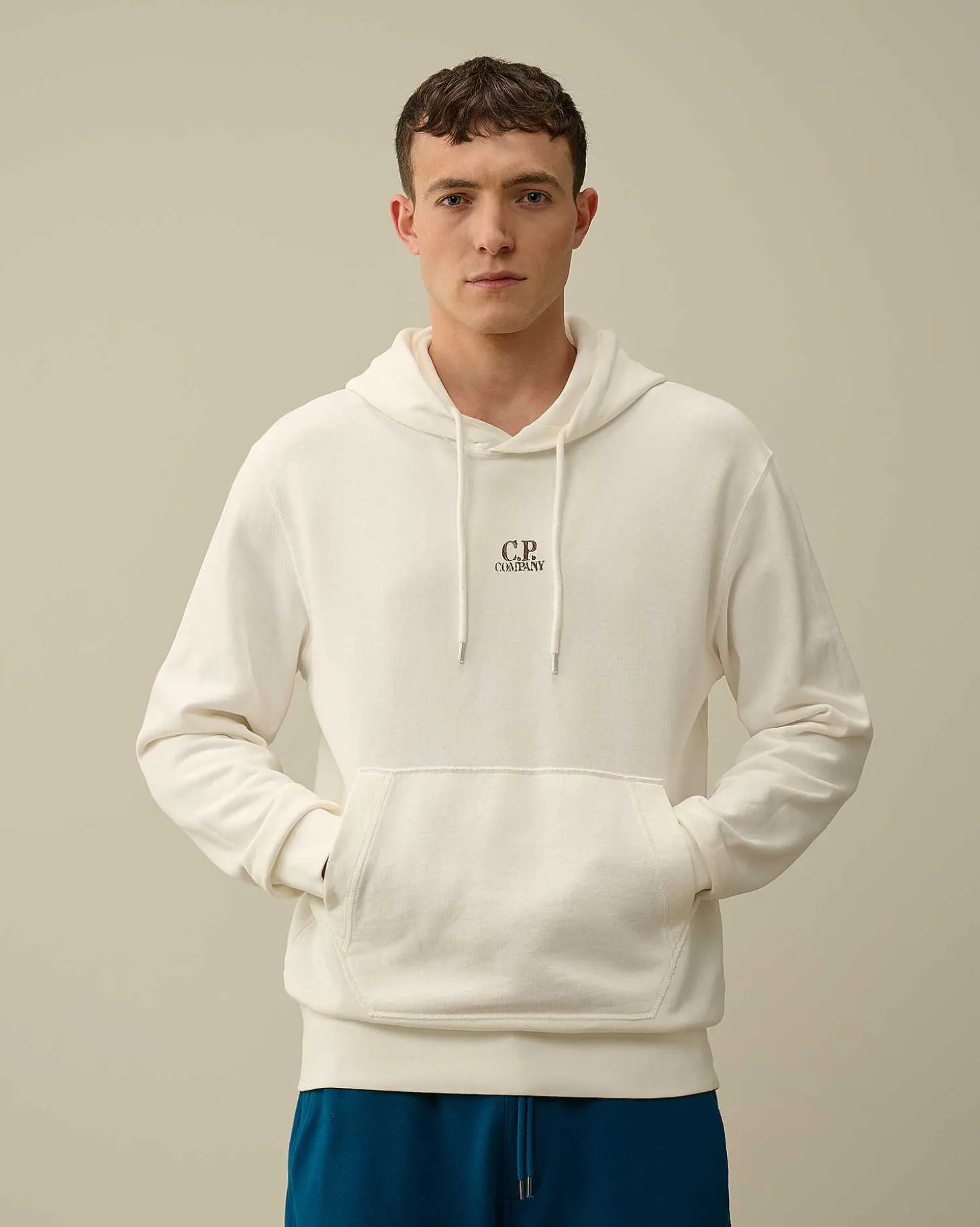 Homme C.P. Company Sweat-Shirts^30/1 Fleece Artisanal Hoodie