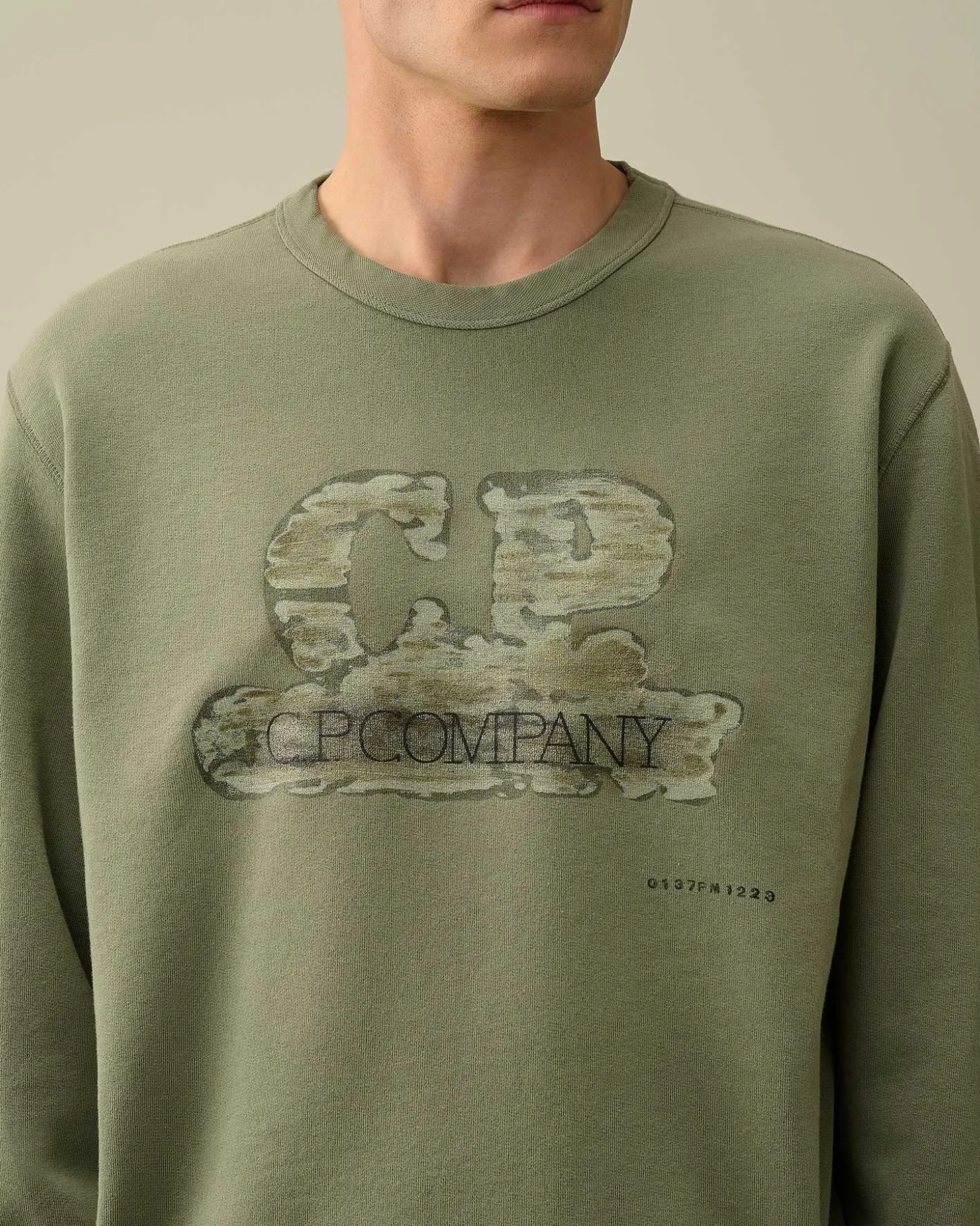 Homme C.P. Company Sweat-Shirts^30/1 Fleece Artisanal Logo Sweatshirt
