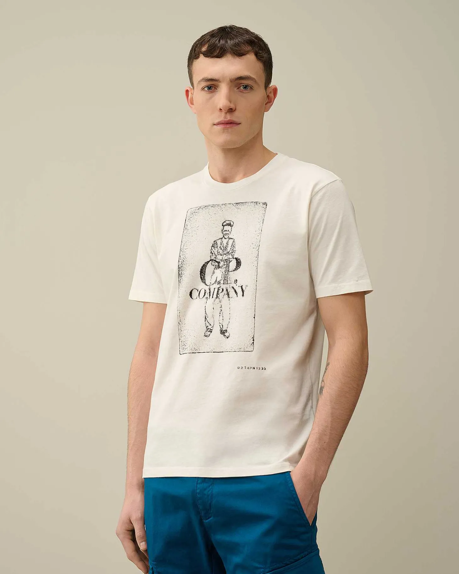 Homme C.P. Company T-Shirts Et Polos^24/1 Jersey Artisanal Card T-Shirt