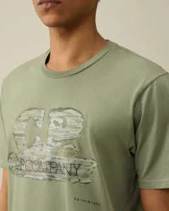 Homme C.P. Company T-Shirts Et Polos^24/1 Jersey Artisanal Logo T-Shirt