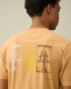 Homme C.P. Company T-Shirts Et Polos^24/1 Jersey Artisanal Three Cards T-Shirt