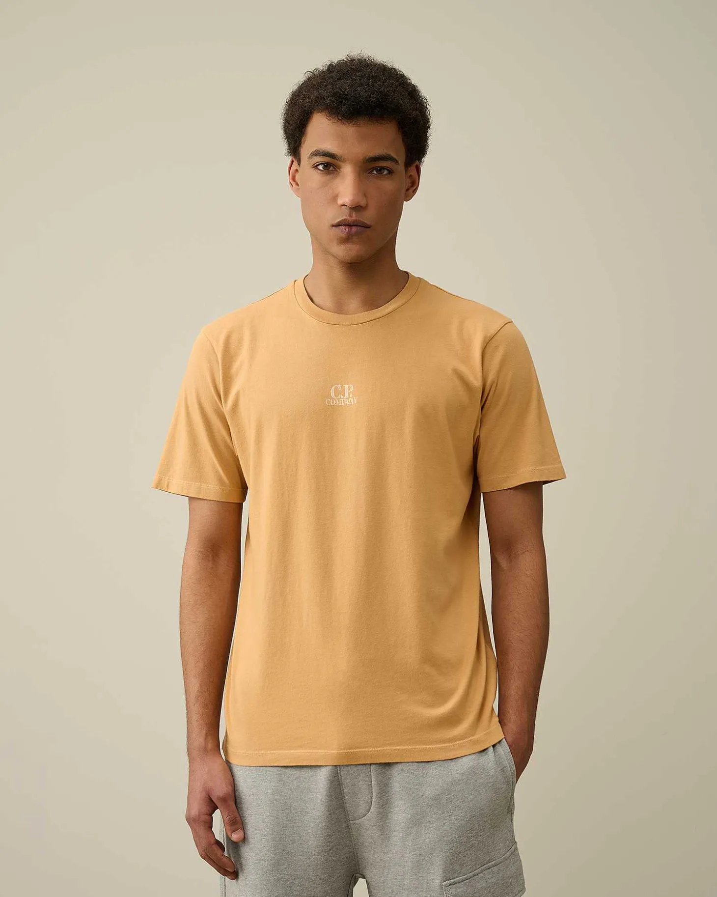 Homme C.P. Company T-Shirts Et Polos^24/1 Jersey Artisanal Three Cards T-Shirt
