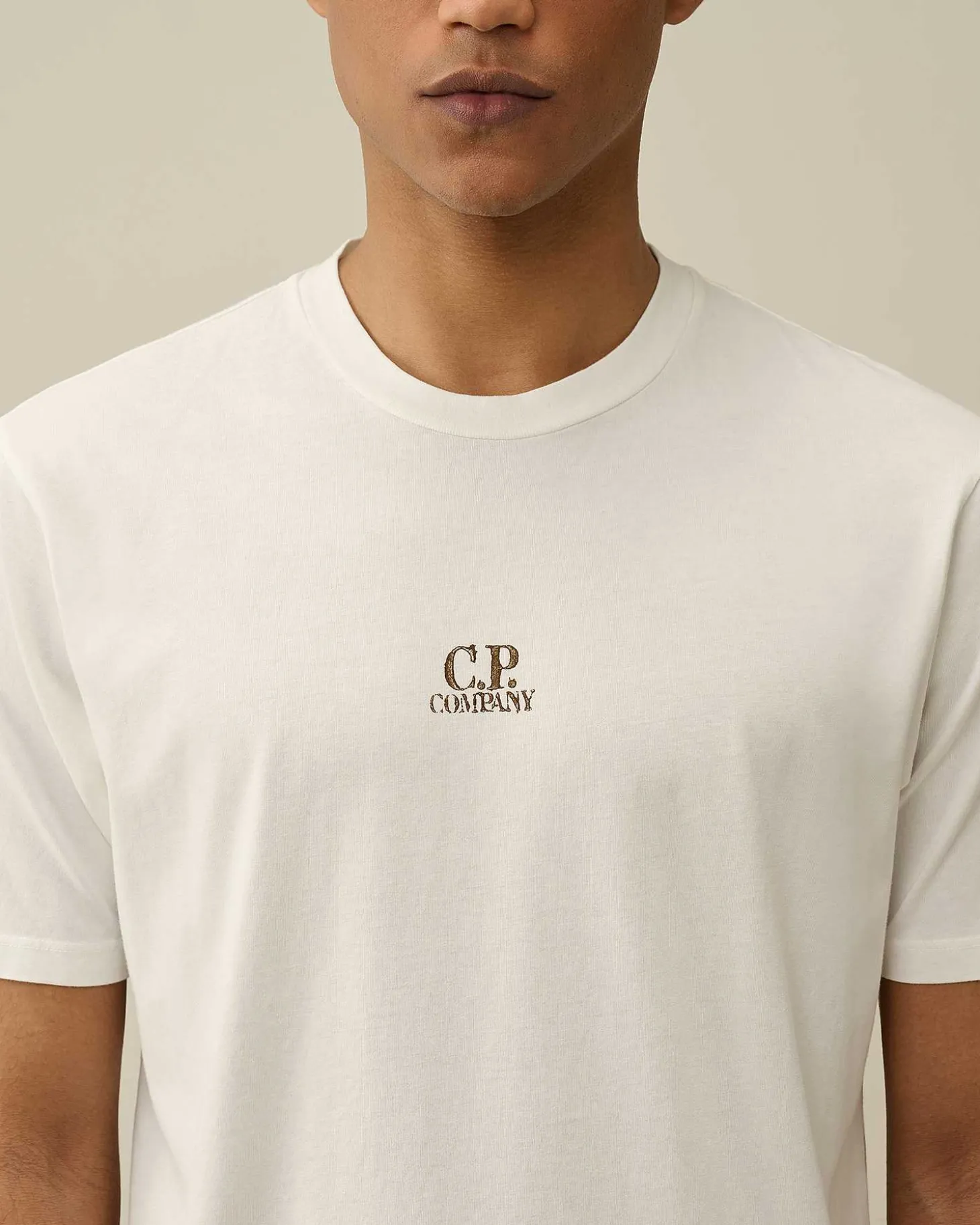 Homme C.P. Company T-Shirts Et Polos^24/1 Jersey Artisanal Three Cards T-Shirt