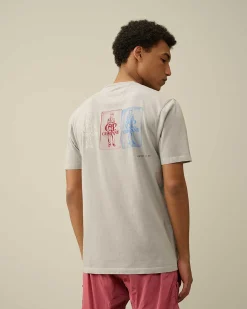 Homme C.P. Company T-Shirts Et Polos^24/1 Jersey Artisanal Three Cards T-Shirt