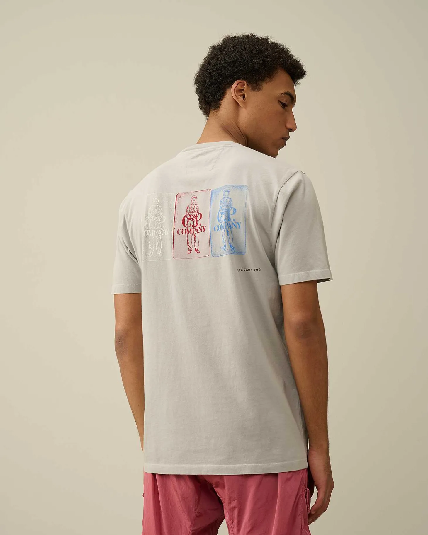 Homme C.P. Company T-Shirts Et Polos^24/1 Jersey Artisanal Three Cards T-Shirt