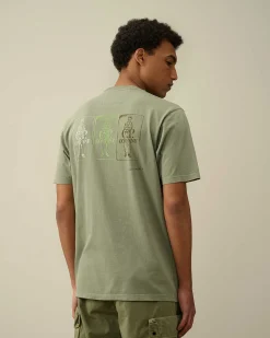 Homme C.P. Company T-Shirts Et Polos^24/1 Jersey Artisanal Three Cards T-Shirt