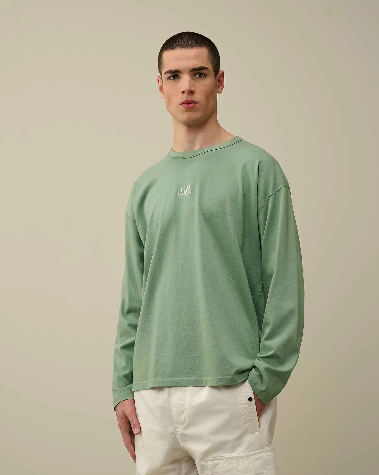 Homme C.P. Company T-Shirts Et Polos^20/1 Jersey Boxy Long Sleeved T-Shirt