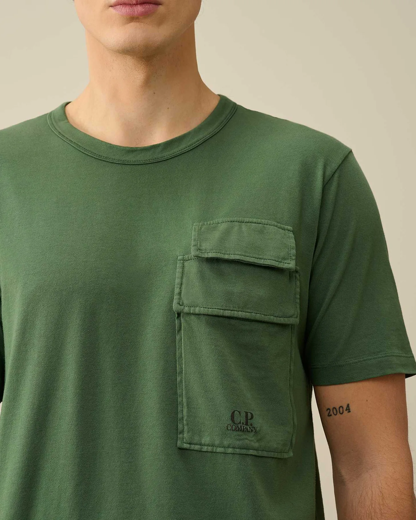 Homme C.P. Company T-Shirts Et Polos^20/1 Jersey Flap Pocket T-Shirt