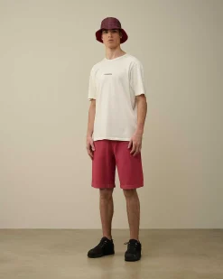 Homme C.P. Company T-Shirts Et Polos^24/1 Jersey Garment Dyed Logo T-Shirt
