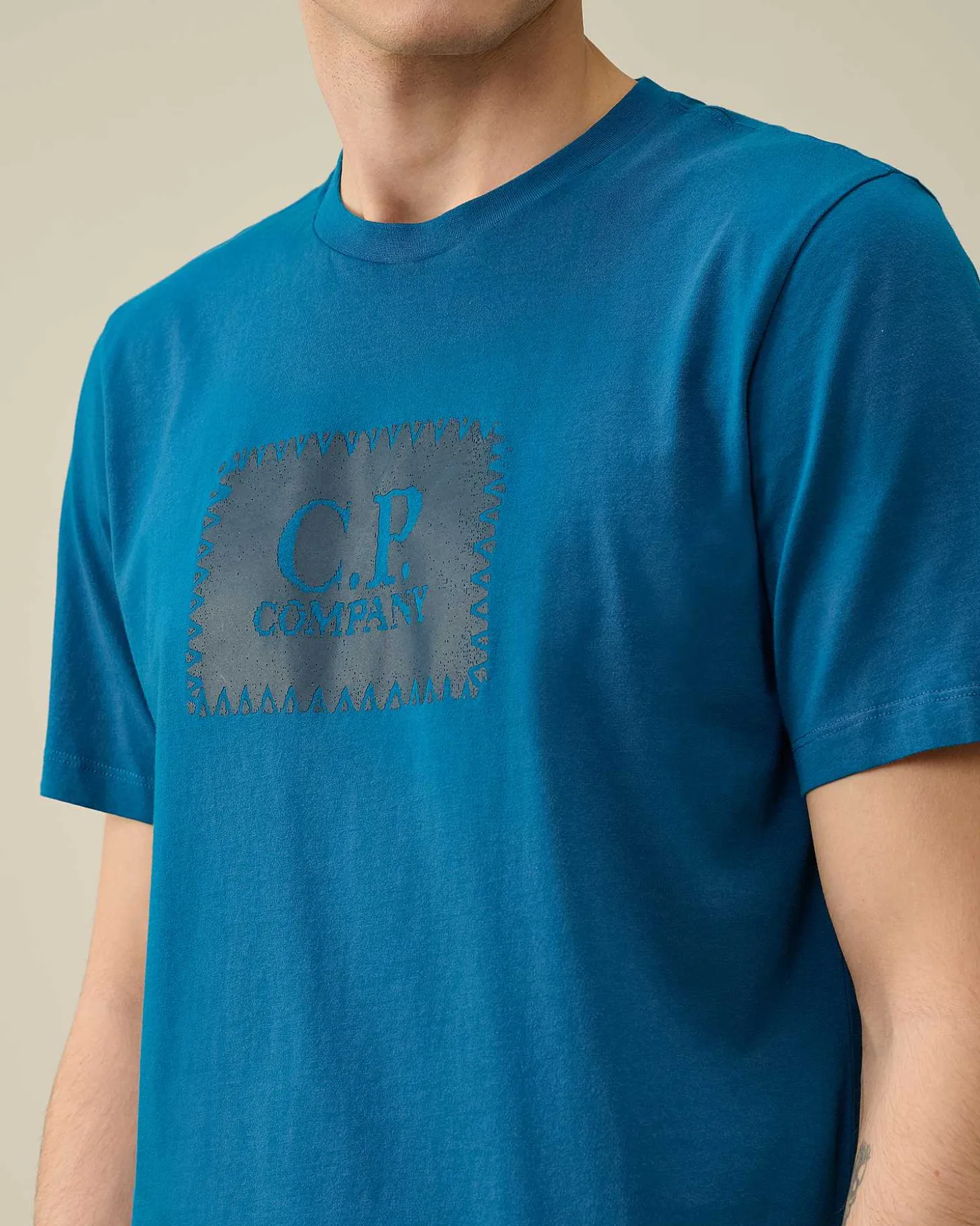Homme C.P. Company T-Shirts Et Polos^30/1 Jersey Label Style Logo T-Shirt