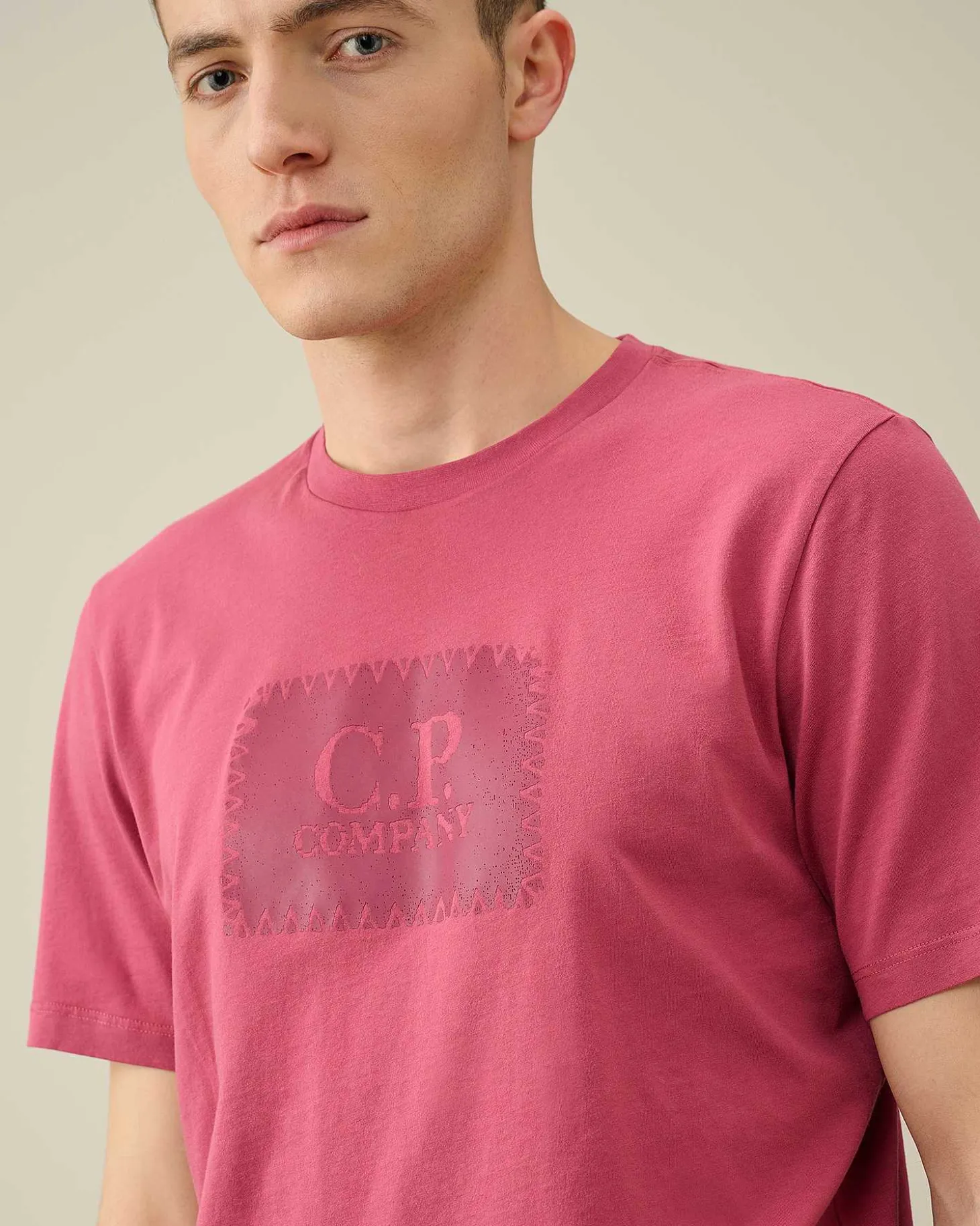 Homme C.P. Company T-Shirts Et Polos^30/1 Jersey Label Style Logo T-Shirt