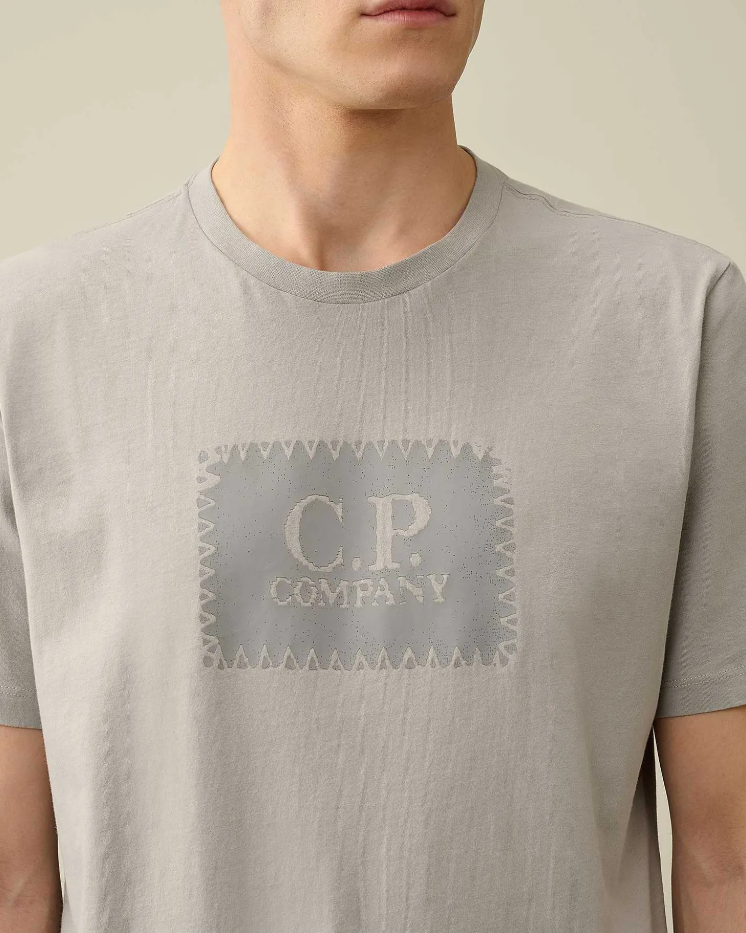 Homme C.P. Company T-Shirts Et Polos^30/1 Jersey Label Style Logo T-Shirt