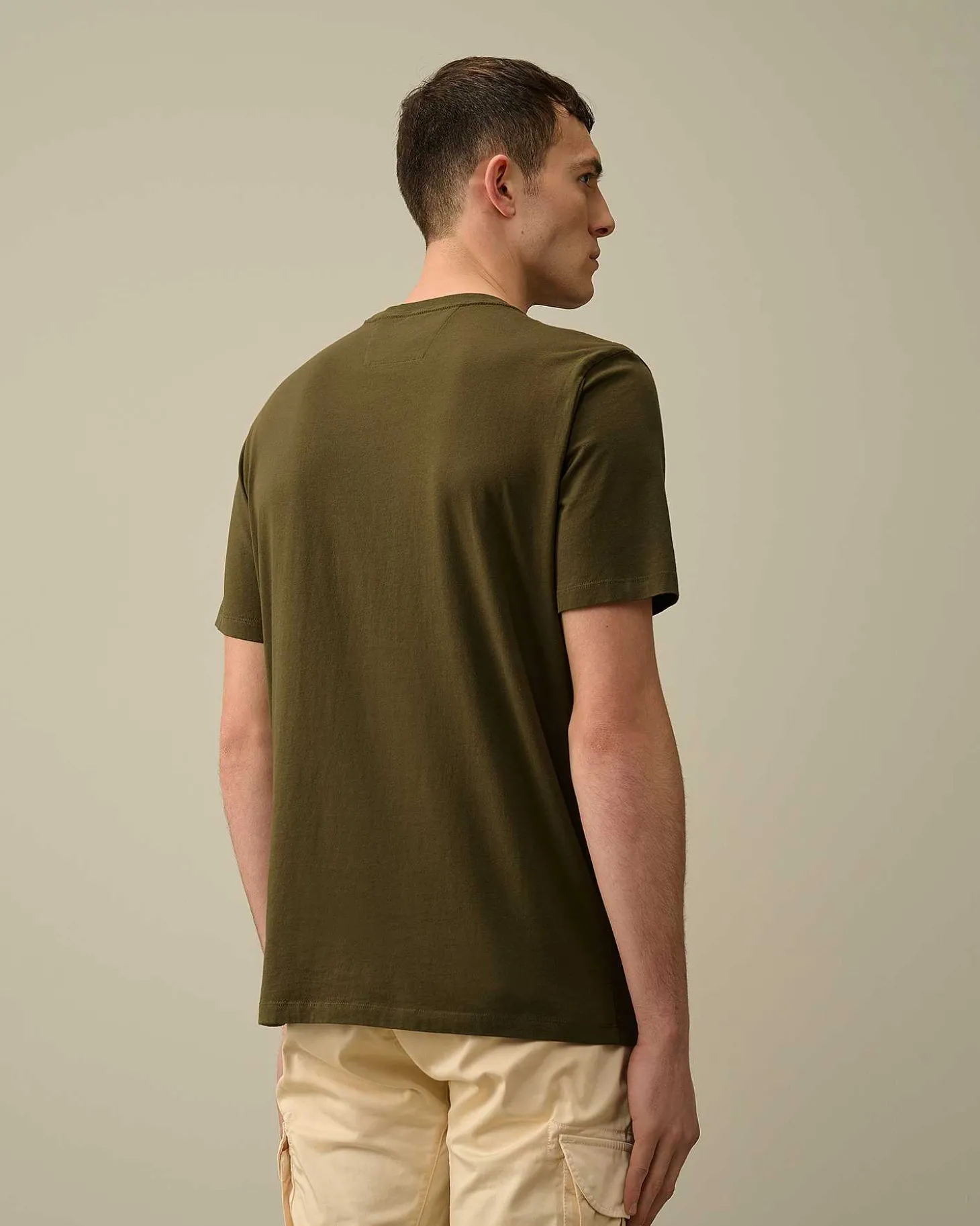 Homme C.P. Company T-Shirts Et Polos^30/1 Jersey Label Style Logo T-Shirt