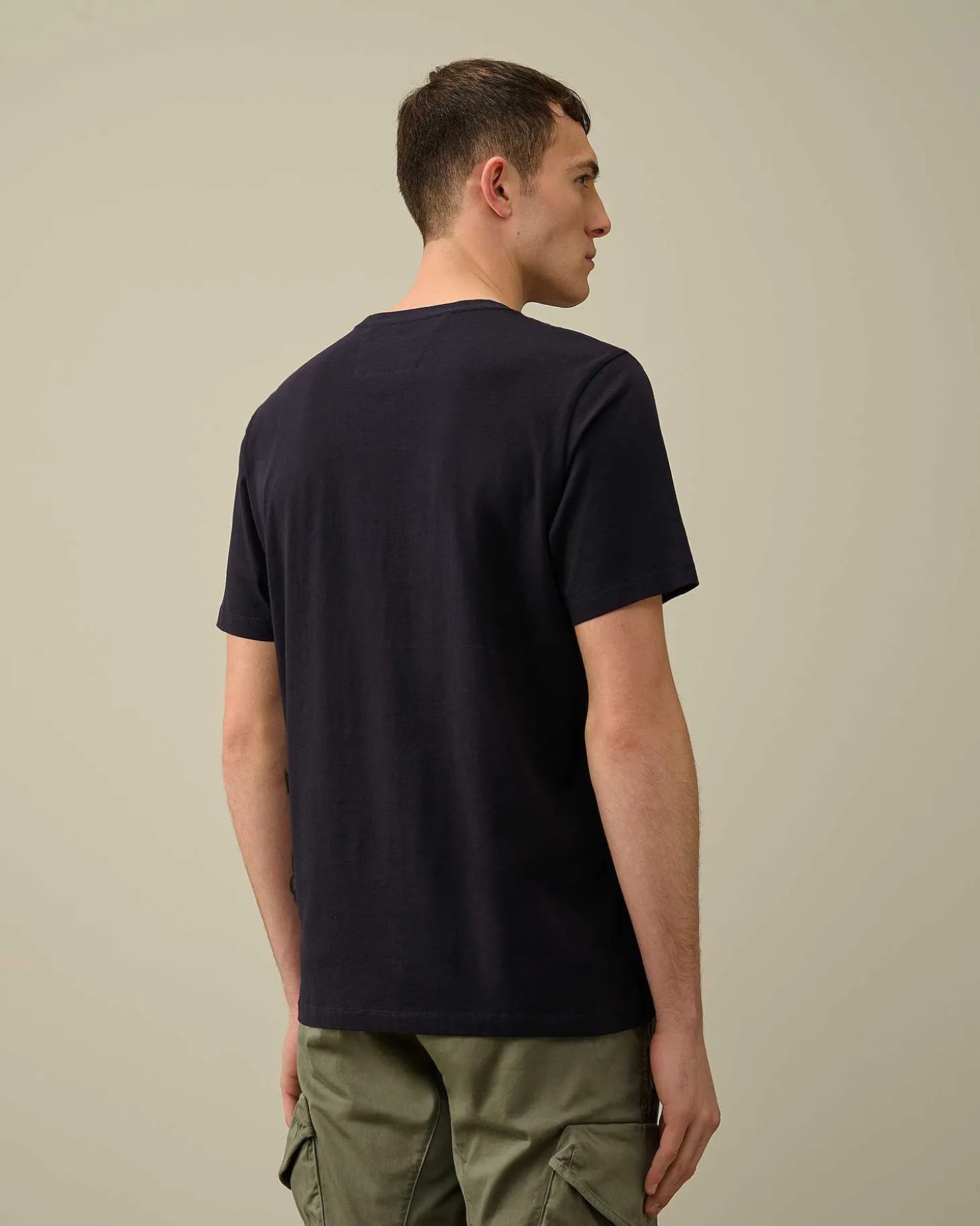 Homme C.P. Company T-Shirts Et Polos^30/1 Jersey Label Style Logo T-Shirt