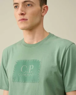 Homme C.P. Company T-Shirts Et Polos^30/1 Jersey Label Style Logo T-Shirt