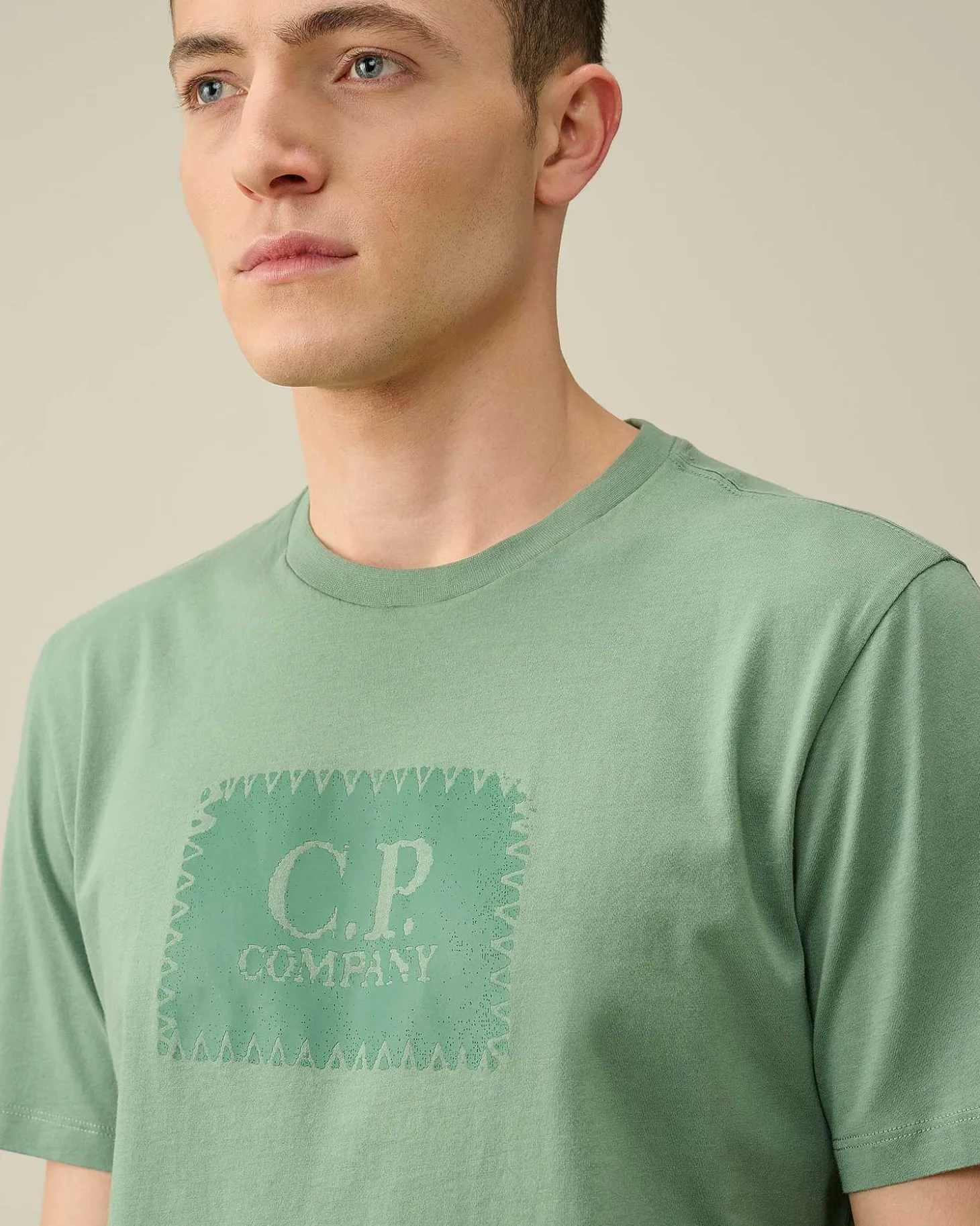 Homme C.P. Company T-Shirts Et Polos^30/1 Jersey Label Style Logo T-Shirt
