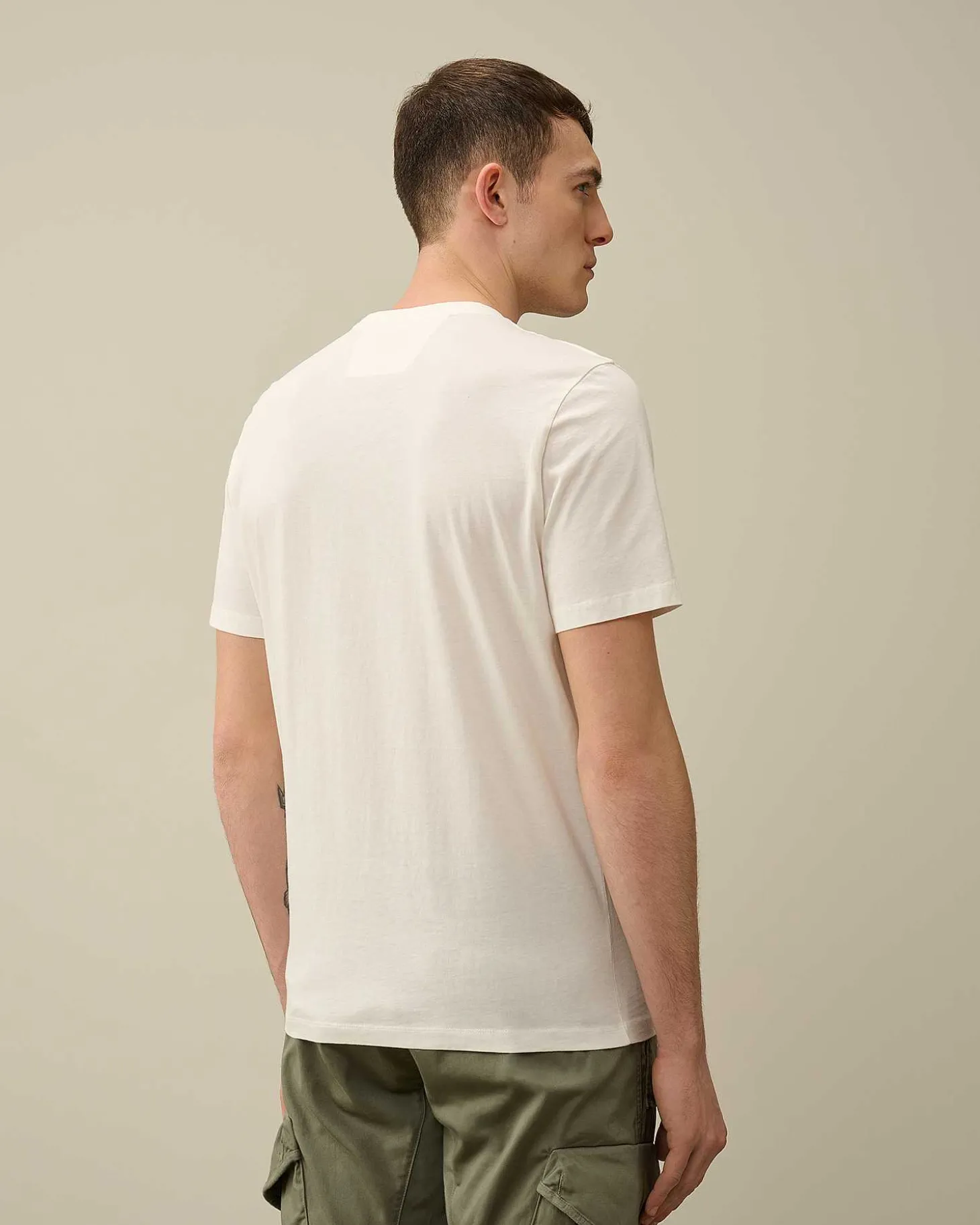 Homme C.P. Company T-Shirts Et Polos^30/1 Jersey Label Style Logo T-Shirt