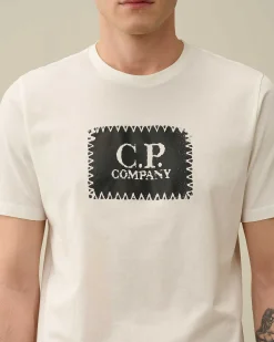 Homme C.P. Company T-Shirts Et Polos^30/1 Jersey Label Style Logo T-Shirt