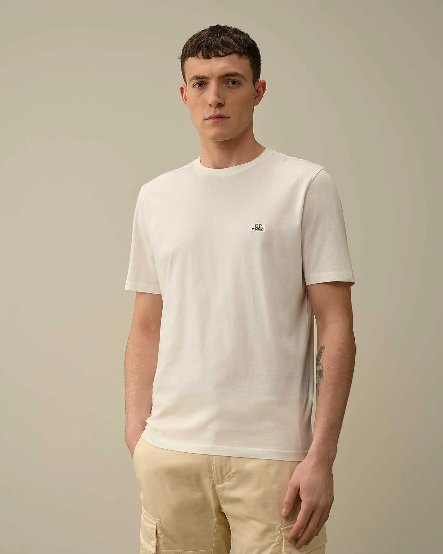 Homme C.P. Company T-Shirts Et Polos^30/1 Jersey Logo T-Shirt