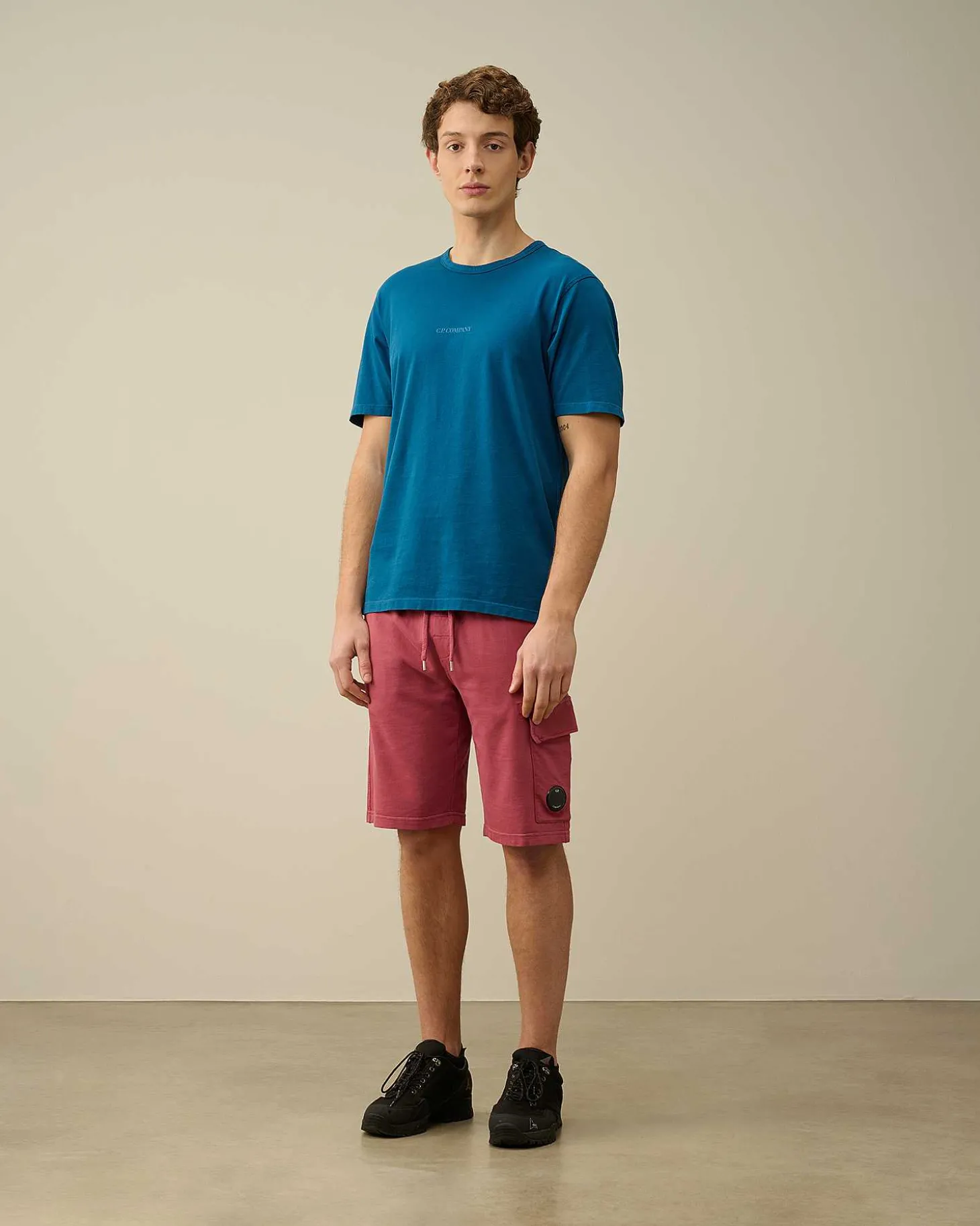 Homme C.P. Company T-Shirts Et Polos^24/1 Jersey Resist Dyed Logo T-Shirt