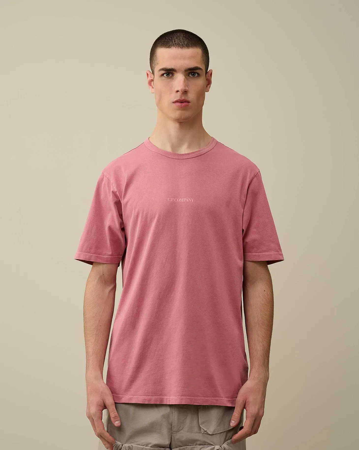 Homme C.P. Company T-Shirts Et Polos^24/1 Jersey Resist Dyed Logo T-Shirt