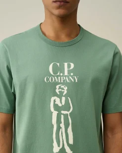 Homme C.P. Company T-Shirts Et Polos^30/2 Mercerized Jersey Twisted British Sailor T-Shirt