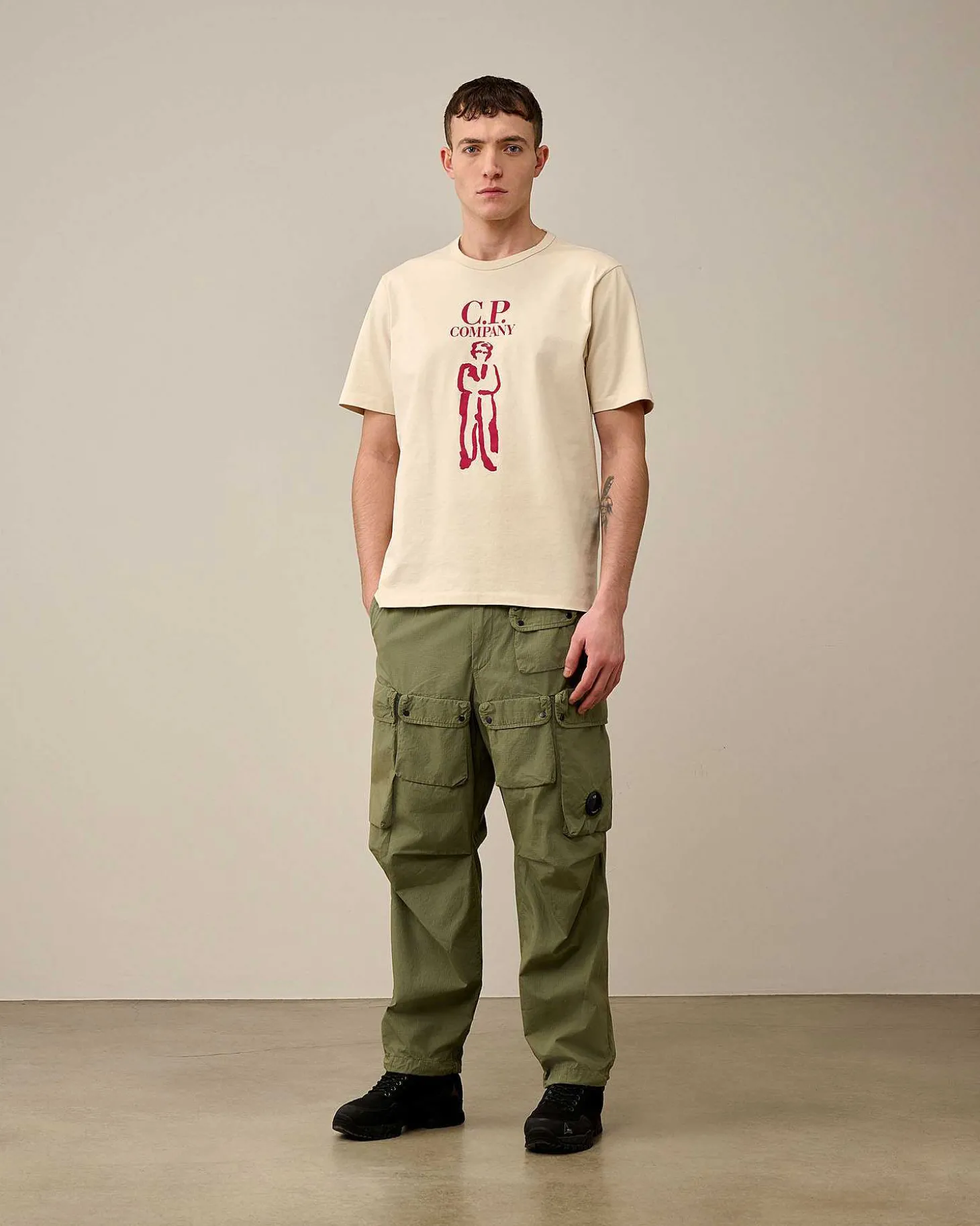 Homme C.P. Company T-Shirts Et Polos^30/2 Mercerized Jersey Twisted British Sailor T-Shirt