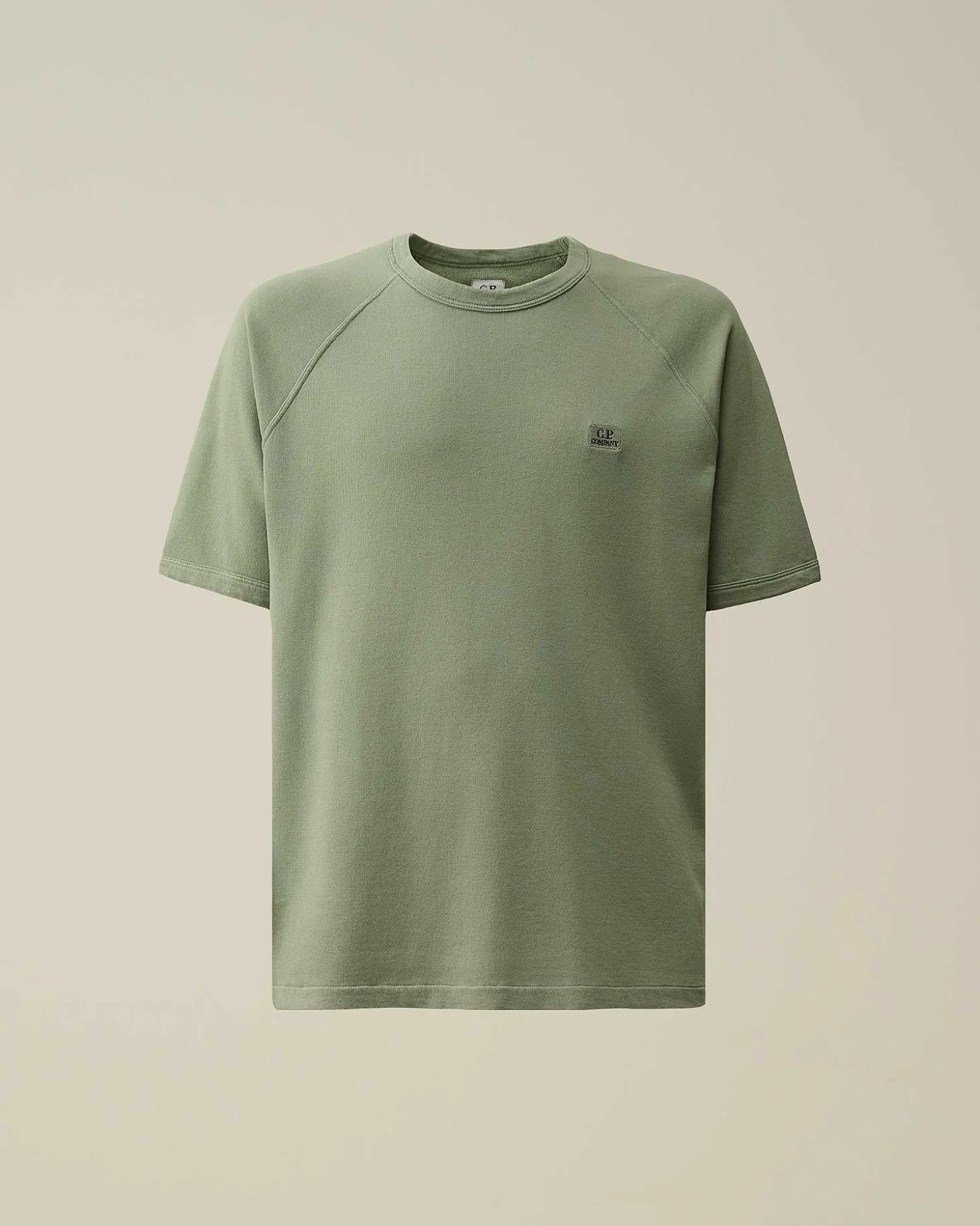 Homme C.P. Company Sweat-Shirts^30/1 Sponge Fleece Short Sleeved Sweatshirt