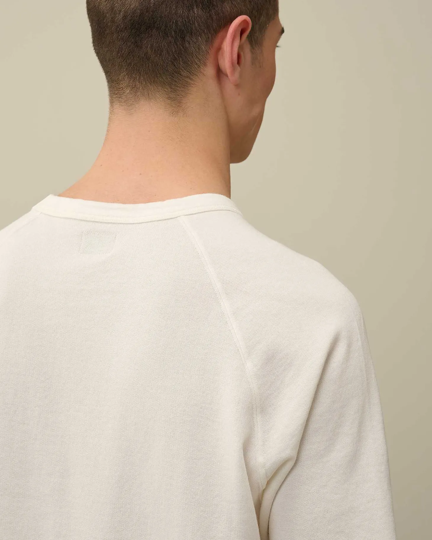 Homme C.P. Company Sweat-Shirts^30/1 Sponge Fleece Short Sleeved Sweatshirt