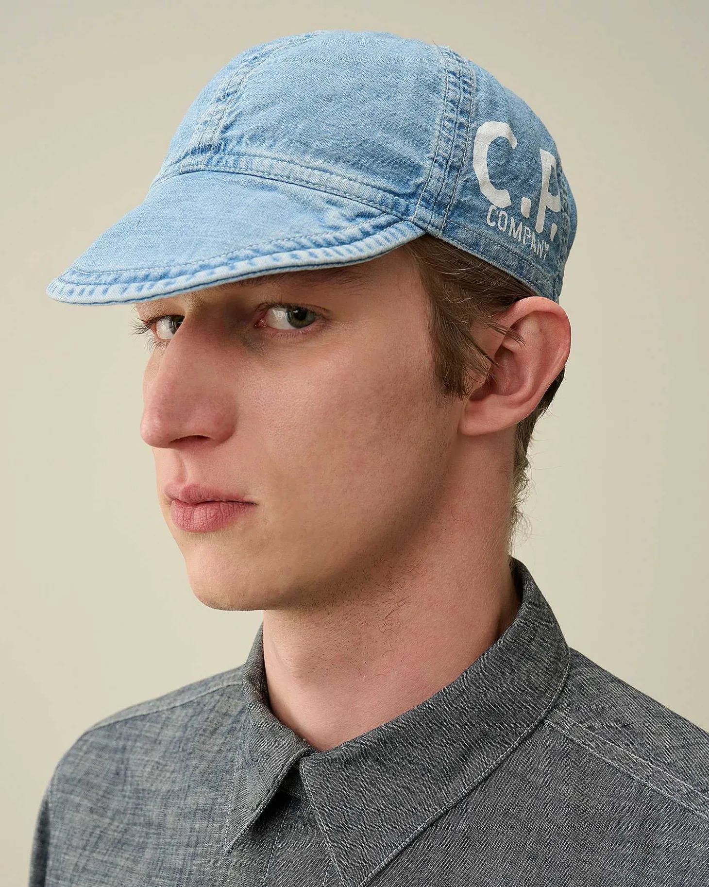 Homme C.P. Company Chapeaux^Blu Cycle Cap