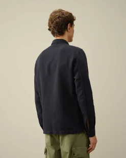 Homme C.P. Company Chemises^Broken Linen/Cotton Shirt
