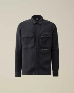 Homme C.P. Company Chemises^Broken Linen/Cotton Shirt