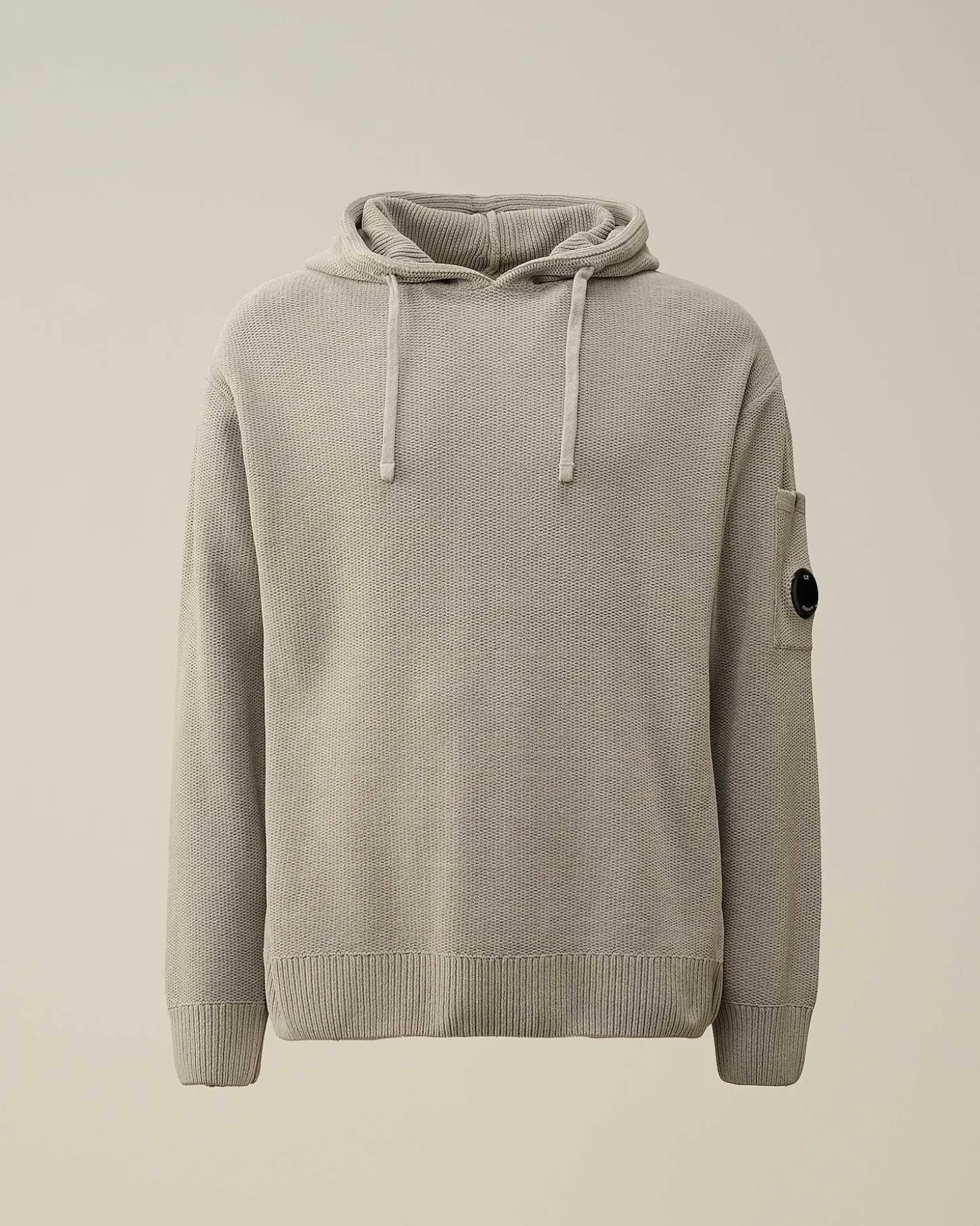 Homme C.P. Company Pulls^Chenille Cotton Knit Hoodie