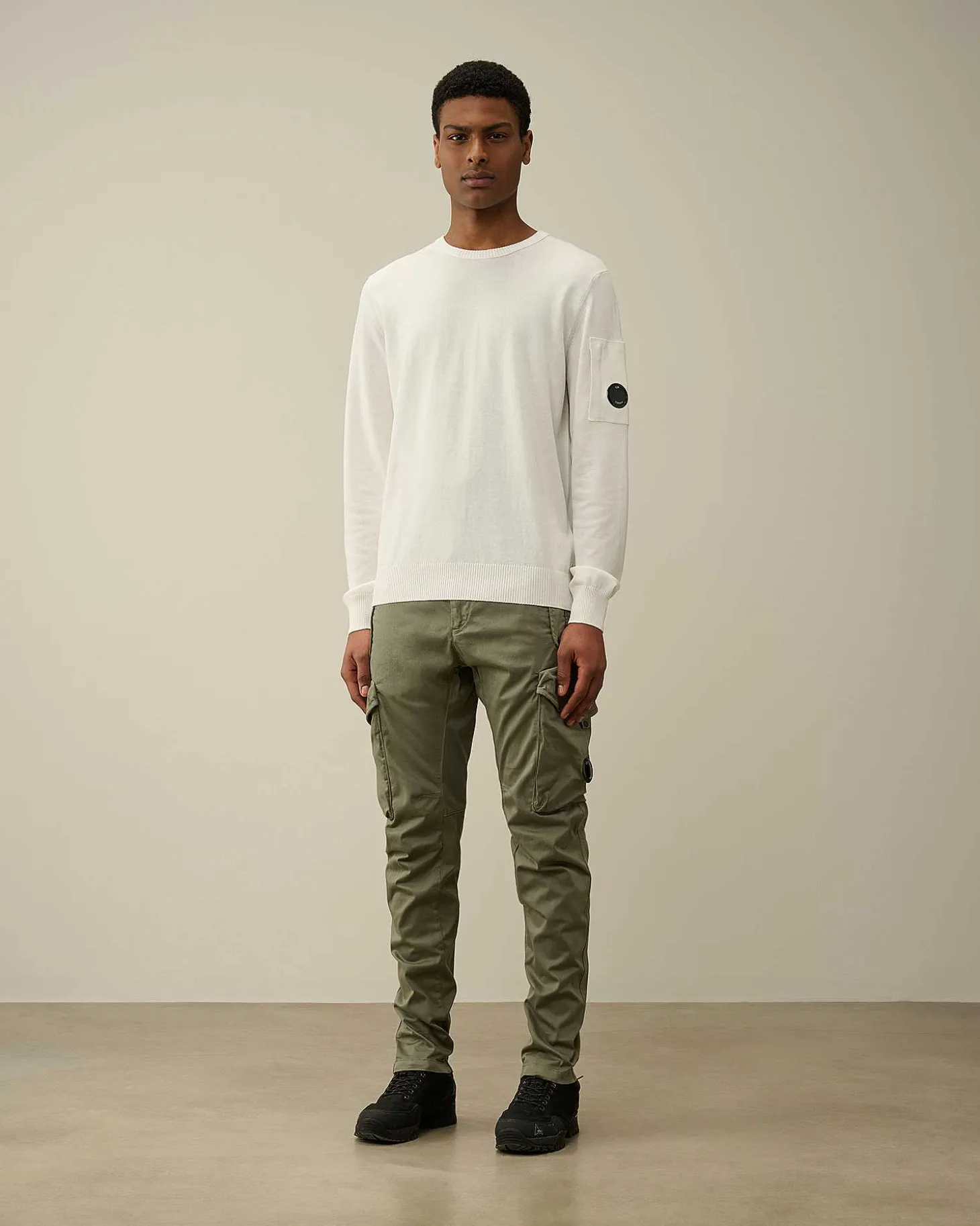 Homme C.P. Company Pulls^Cotton Crepe Jumper