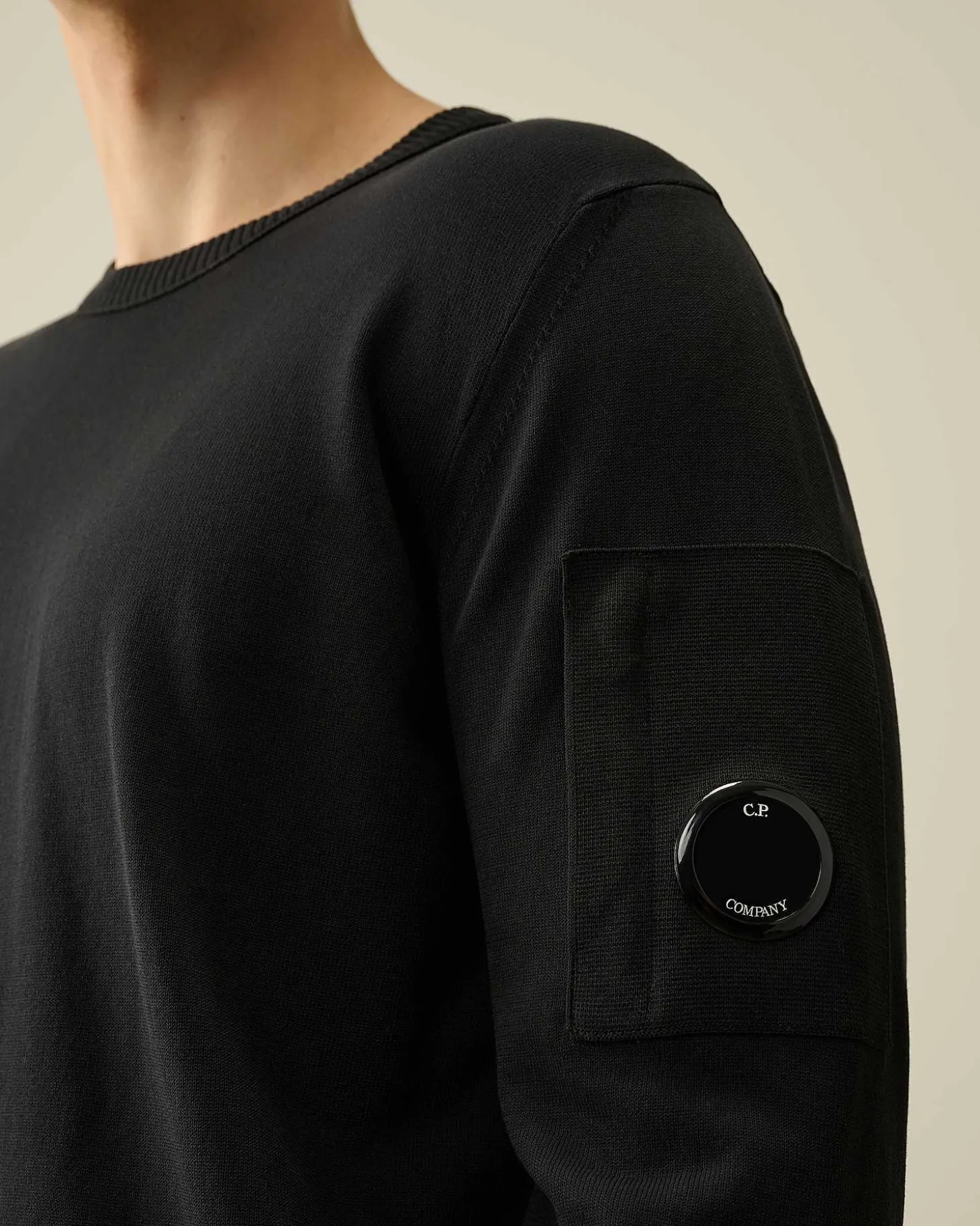 Homme C.P. Company Pulls^Cotton Crepe Jumper