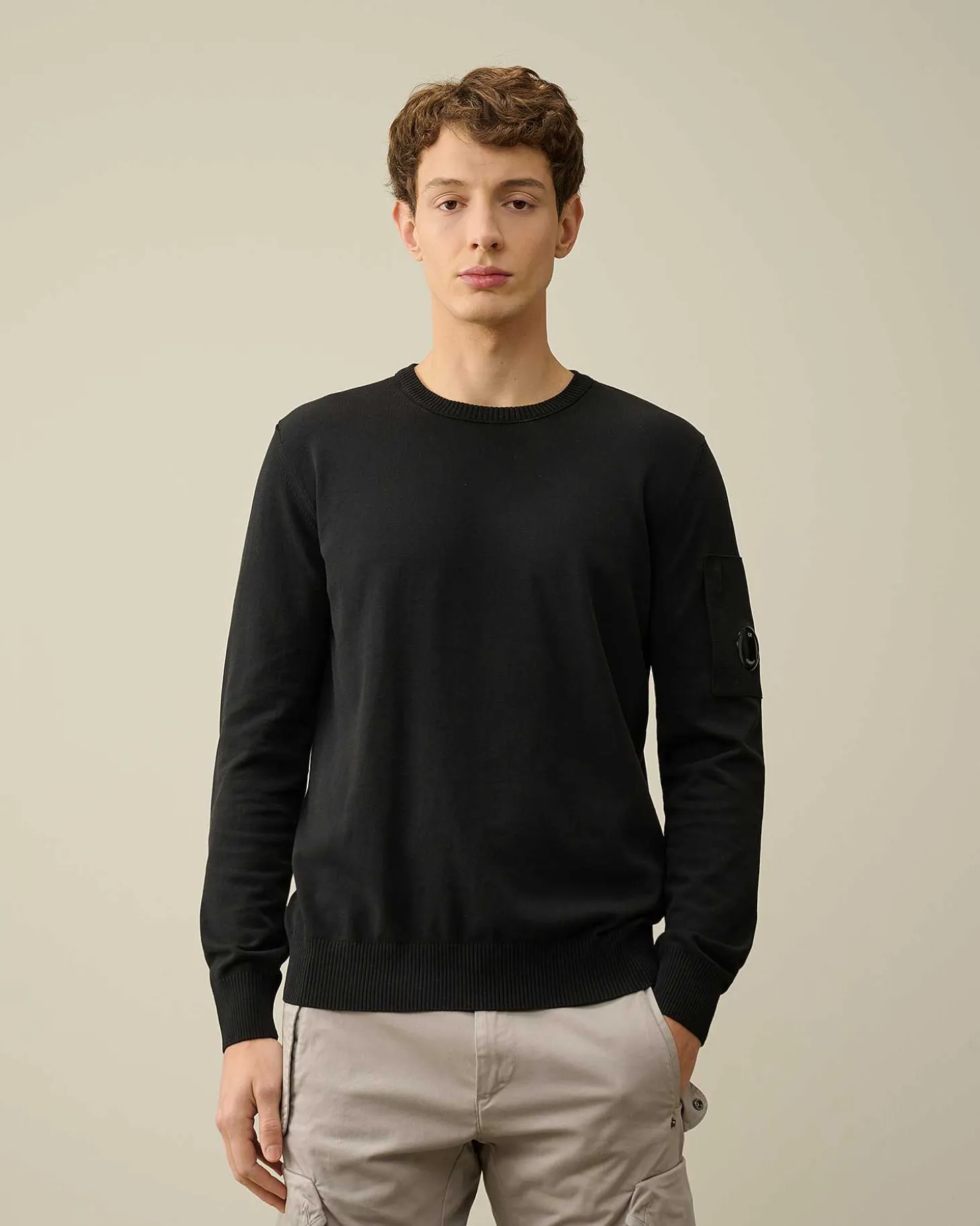 Homme C.P. Company Pulls^Cotton Crepe Jumper