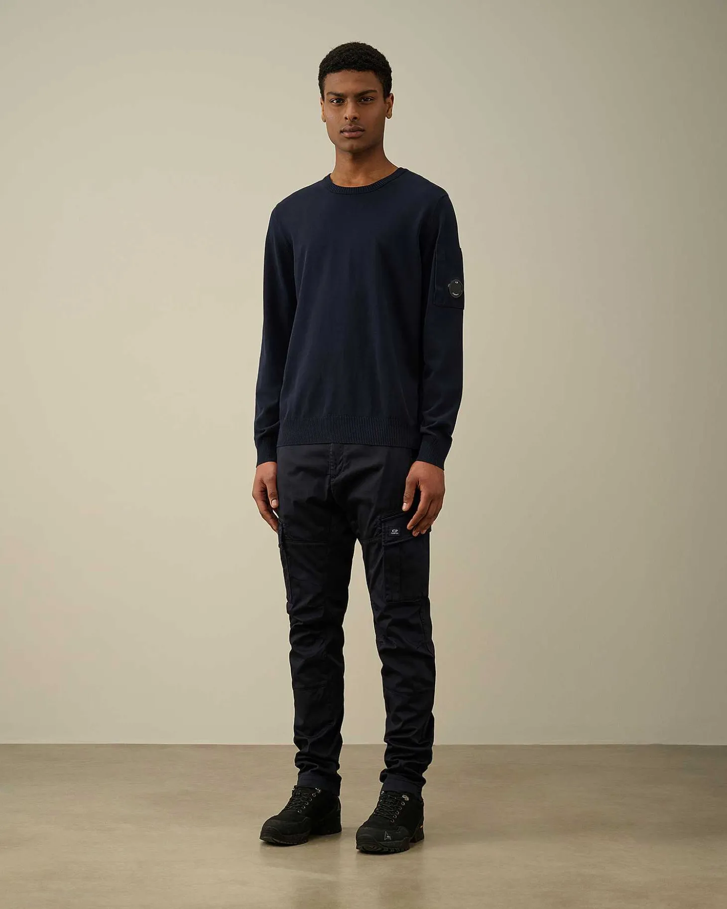 Homme C.P. Company Pulls^Cotton Crepe Jumper