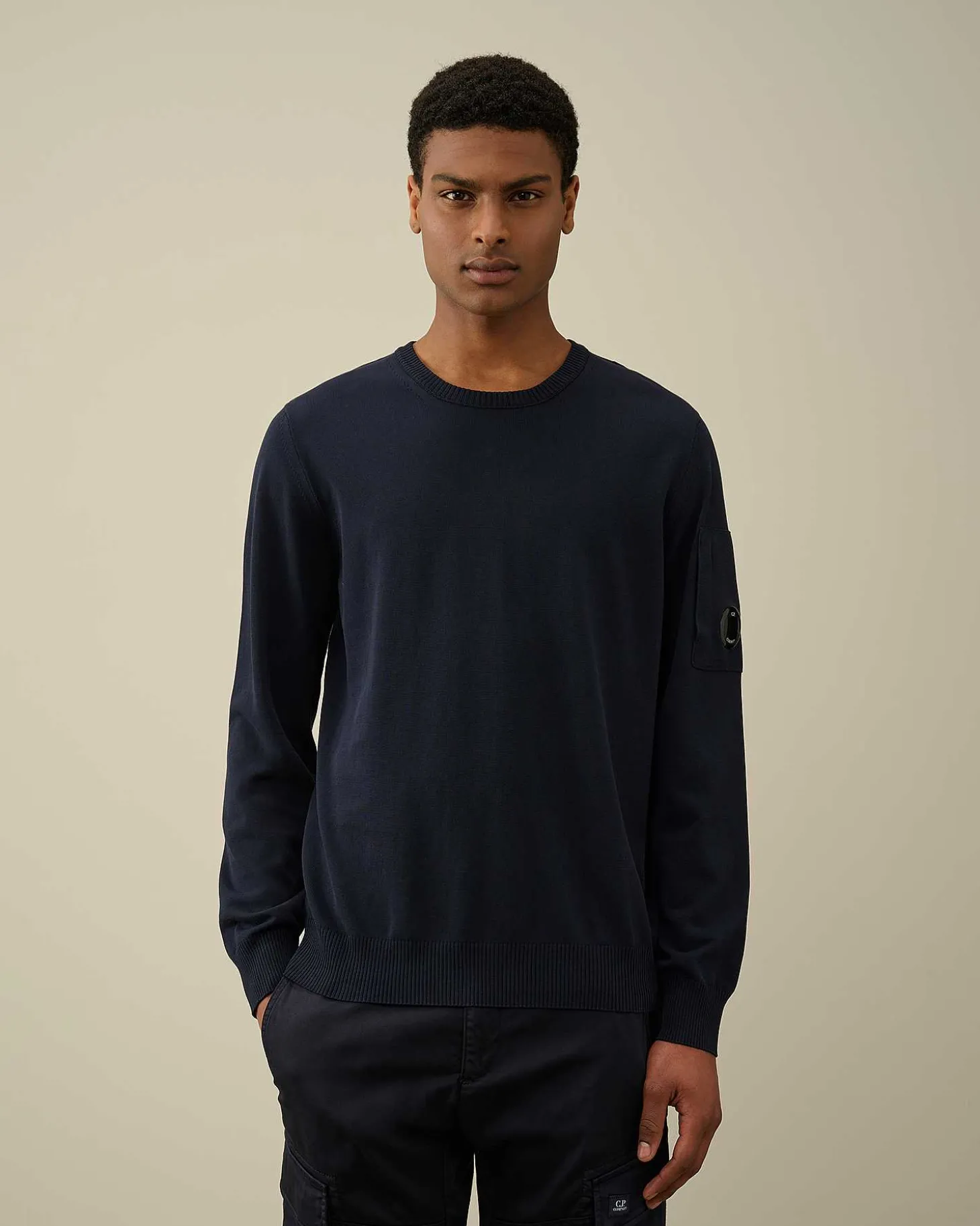 Homme C.P. Company Pulls^Cotton Crepe Jumper