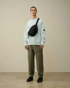 Homme C.P. Company Sweat-Shirts^Cotton Diagonal Fleece Lens Sweatshirt