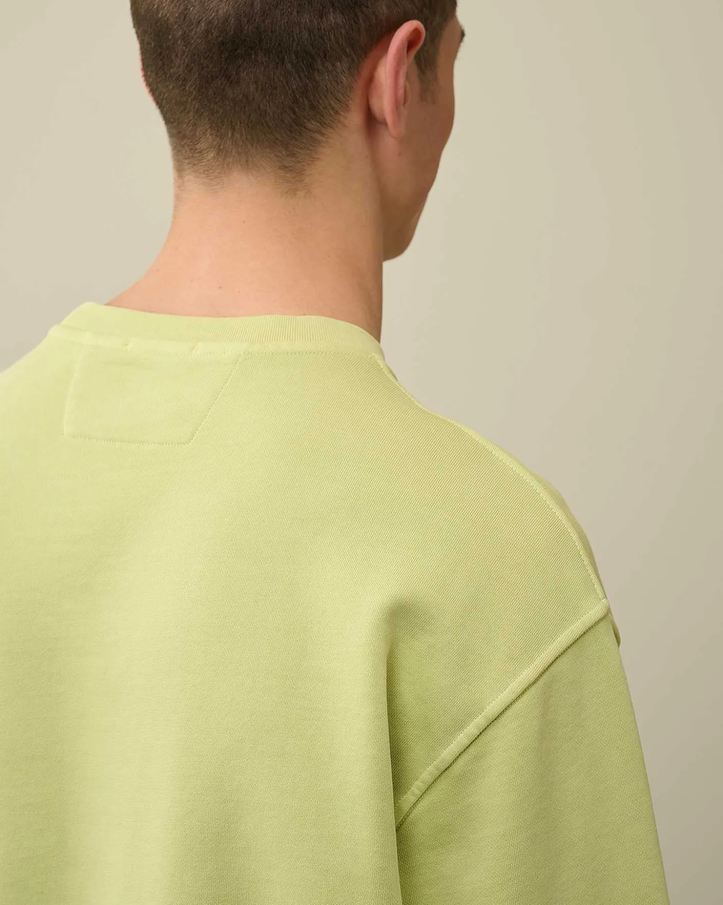 Homme C.P. Company Sweat-Shirts^Cotton Diagonal Fleece Logo Sweatshirt