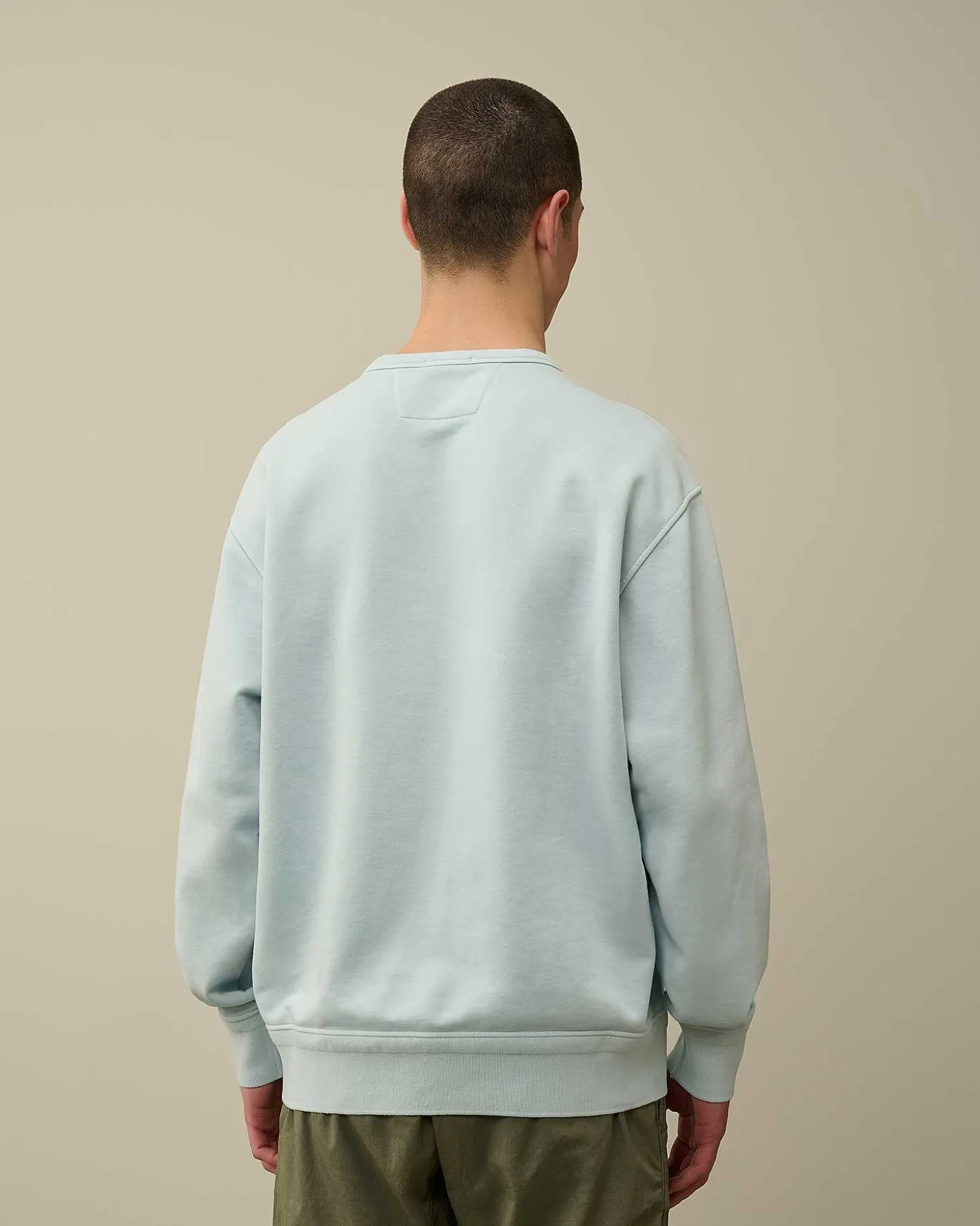 Homme C.P. Company Sweat-Shirts^Cotton Diagonal Fleece Logo Sweatshirt