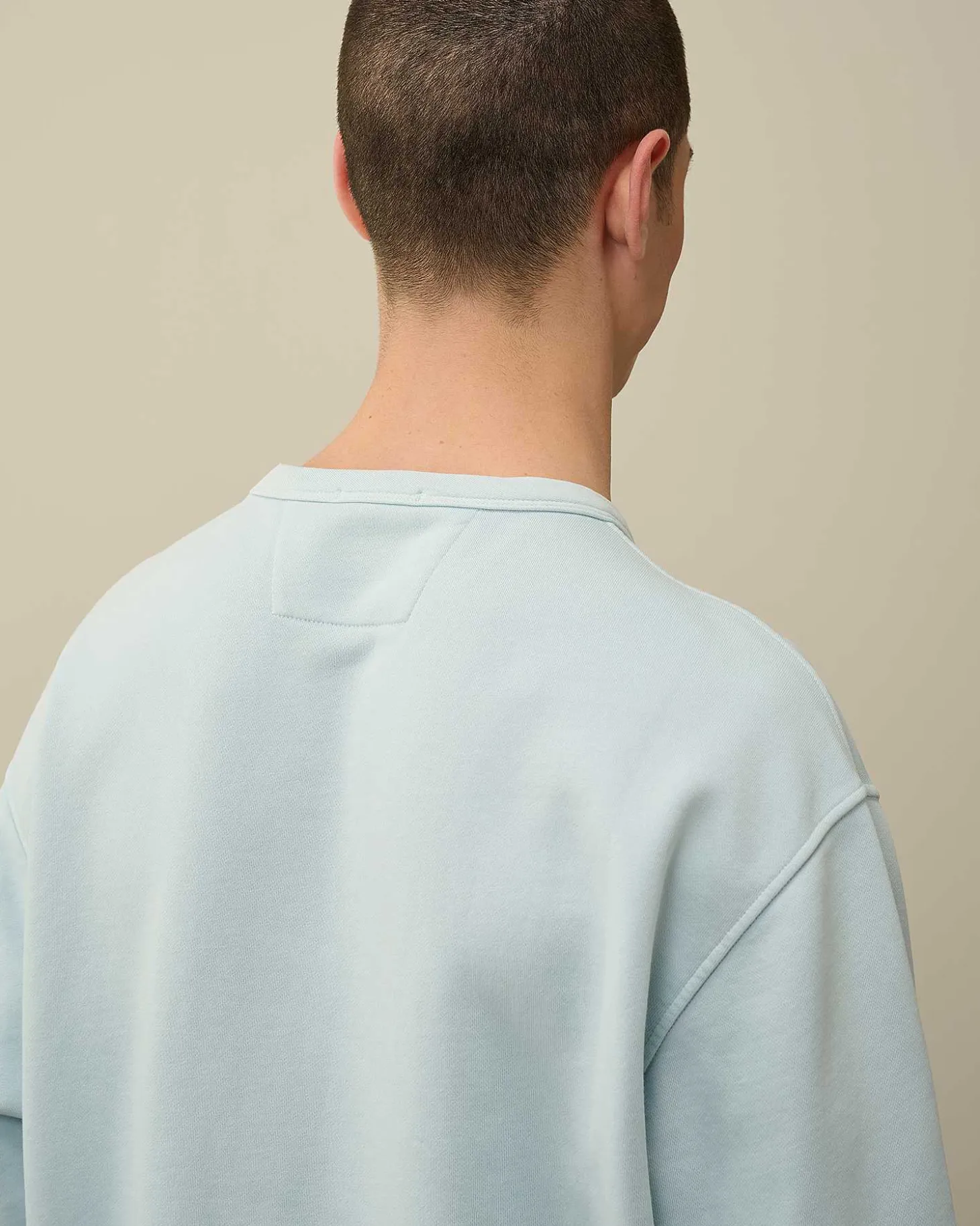 Homme C.P. Company Sweat-Shirts^Cotton Diagonal Fleece Logo Sweatshirt
