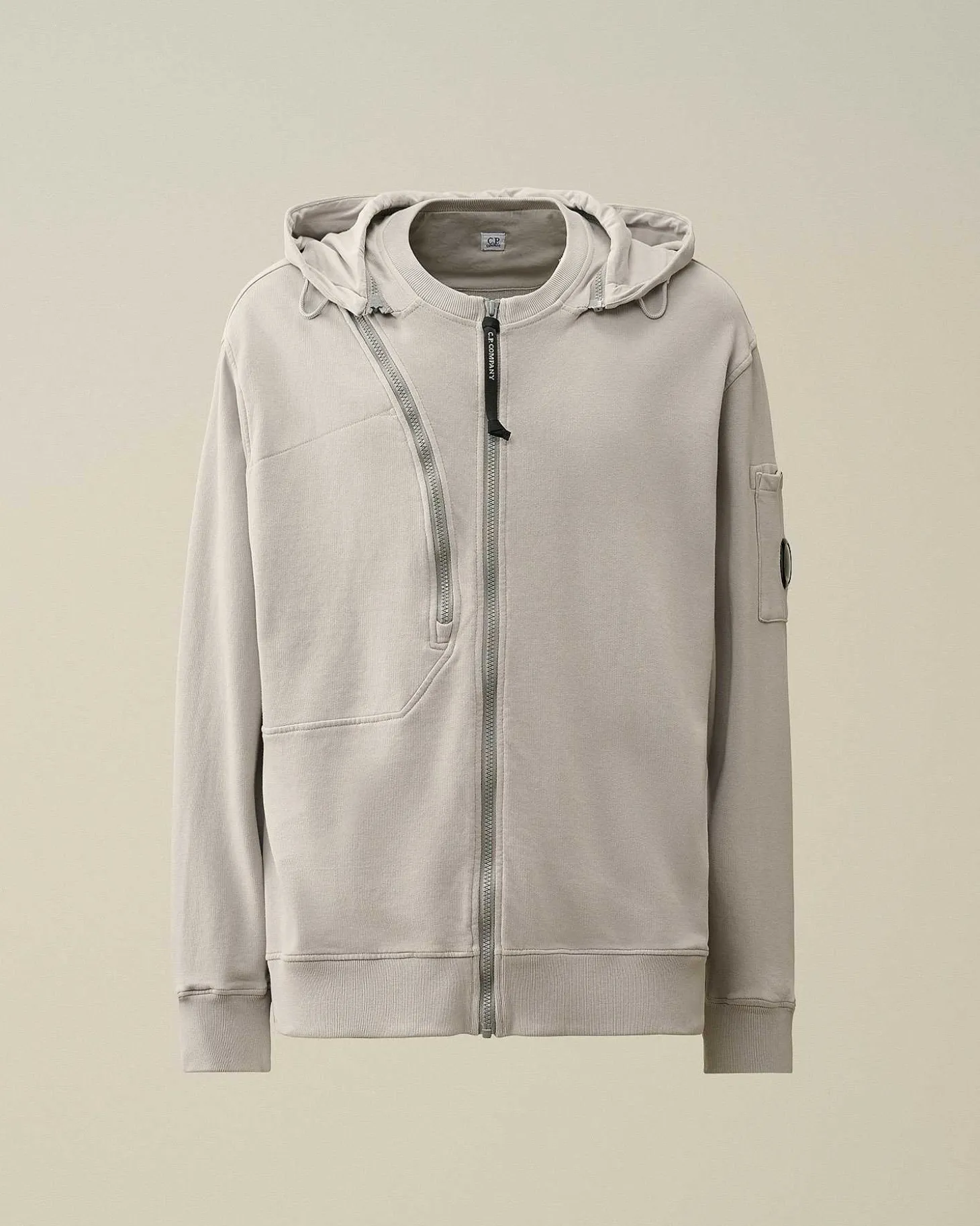 Homme C.P. Company Sweat-Shirts^Cotton Fleece Hooded Sweatshirt