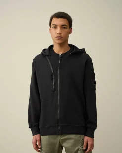 Homme C.P. Company Sweat-Shirts^Cotton Fleece Hooded Sweatshirt