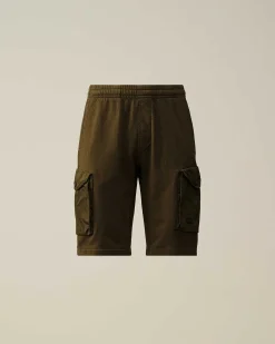 Homme C.P. Company Survêtements Et Shorts^Cotton Fleece Mixed Cargo Shorts