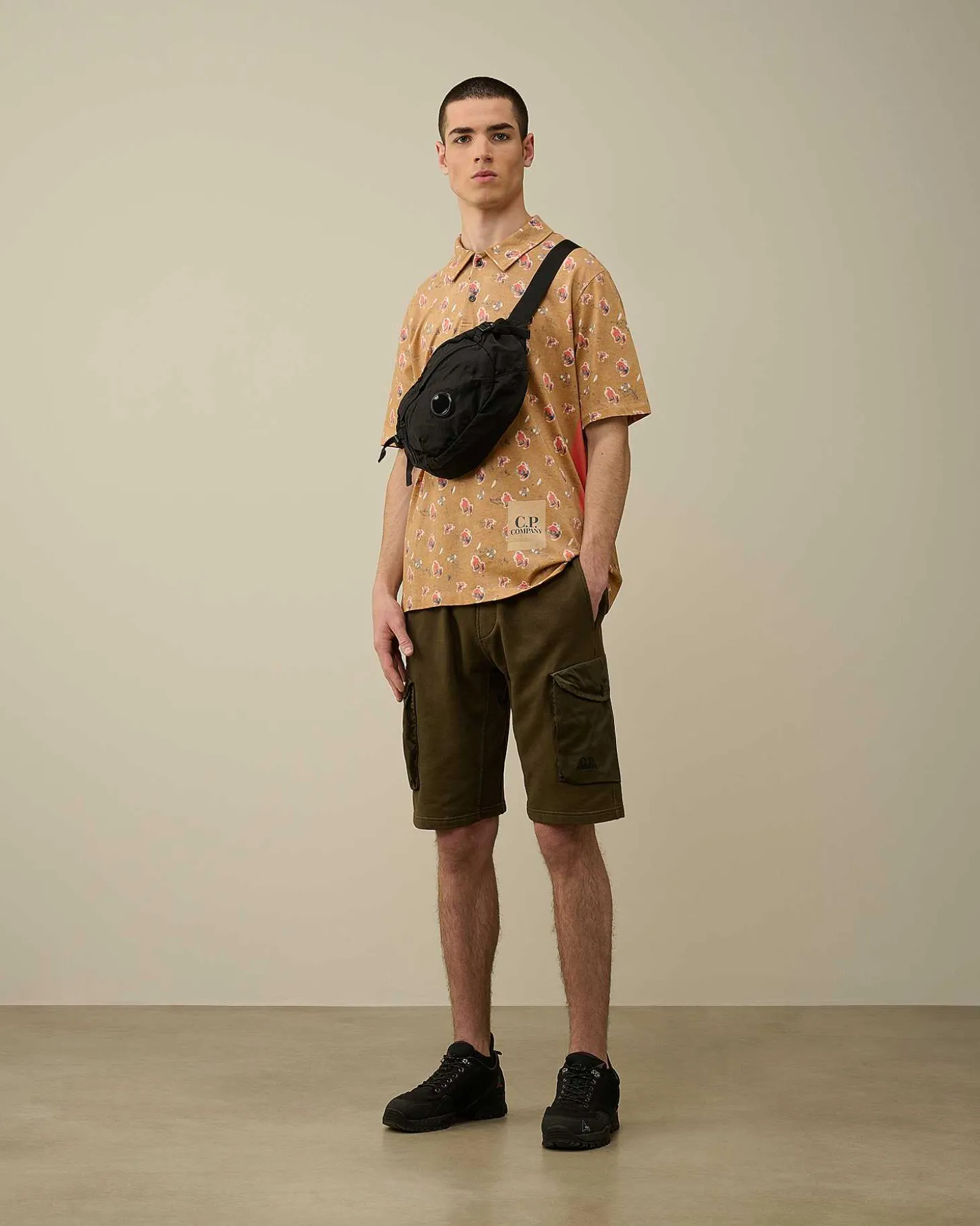 Homme C.P. Company Survêtements Et Shorts^Cotton Fleece Mixed Cargo Shorts