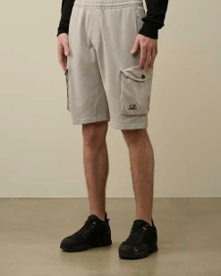 Homme C.P. Company Survêtements Et Shorts^Cotton Fleece Mixed Cargo Shorts