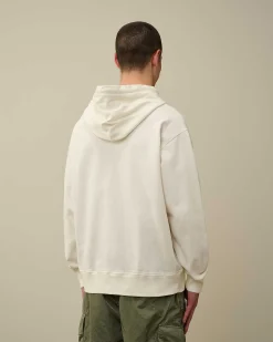 Homme C.P. Company Sweat-Shirts^Cotton Fleece Mixed Hoodie