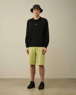 Homme C.P. Company Sweat-Shirts^Cotton Fleece Mixed Sweatshirt